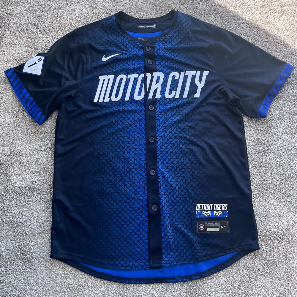 Detroit Tigers Nike MLB Limited City Connect Jersey - Mens Large